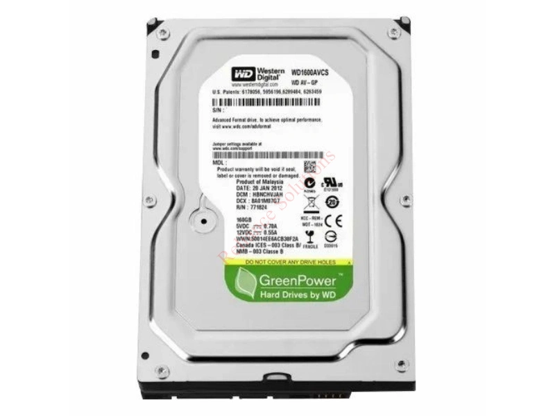 WD1600BEVS-22RSTO